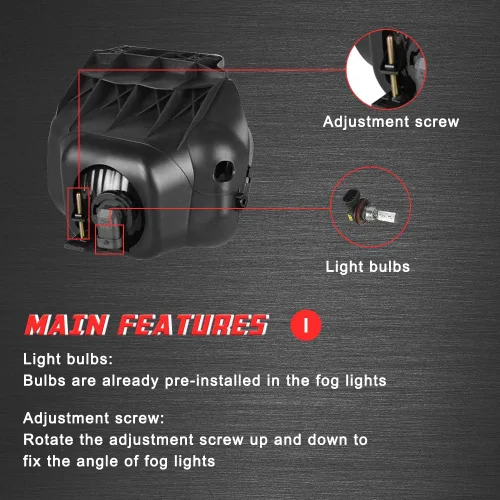 Vista 5 de A ABIGAIL Luces antiniebla de conducción de repuesto para Chevy Silverado 2003 2004 2005 2006 2007 todos los modelos Avalanche 2002-2006 sin