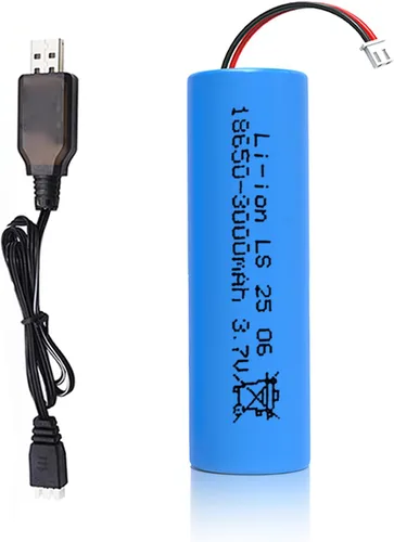 Vista 17 de Batería recargable de iones de litio de 3.7 V 5200 mAh, baterías de iones de litio de 3.7 voltios sin conector, paquete de batería recargable 18650
