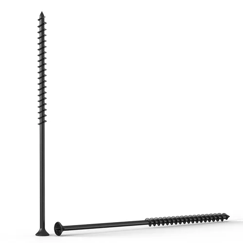 Vista 9 de Qualihome tornillos de punta afilada y rosca gruesa, tornillos cabeza trompeta núm. 2 para desarmador Phillips, 1 libra, negro, ideal