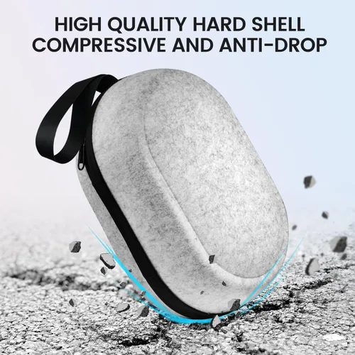 Vista 5 de Funda de transporte de gran espacio compatible con Meta Quest 3S/Quest 3/Quest 2/Vision Pro VR Gaming Headset Original/Elite y accesorios