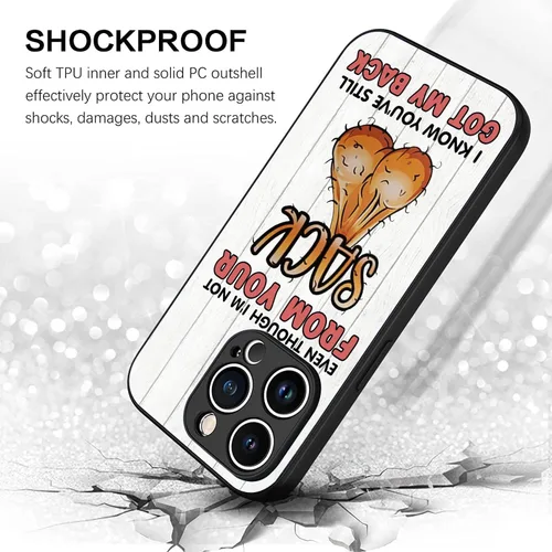 Vista 5 de Even Though I'm Not from Your Sack - Funda divertida para teléfono compatible con iPhone 14, 13, 12, 11 Pro Max, Samsung Galaxy S23 S22 S21 S20