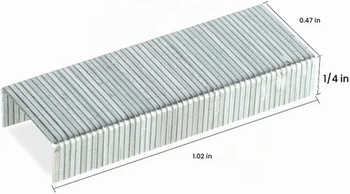 Vista 4 de Deli 5,000 grapas – Se adapta a engrapadora de capacidad de 60 hojas, longitud de pata de 3/8", capacidad de 70 hojas, 23/10, diseño de punta