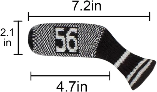 Vista 4 de Scott Edward 10 fundas para cabezas de palos de golf para hierros, básicamente, con forma de calcetines, lavables, duraderos, protectores de cabeza