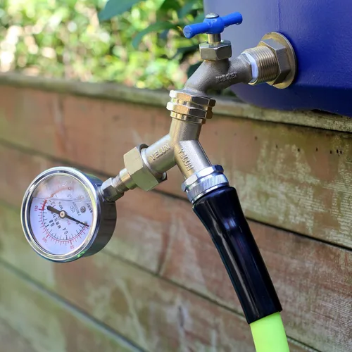 Vista 6 de Divisor de manguera de jardín, conector de 2 vías de latón resistente, grifo de jardín, divisor para grifo al aire libre, divisor de manguera