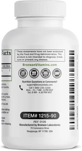 Vista 7 de Bronson Bacopa apoya la función cerebral saludable y el rendimiento mental, hierba tradicional, sin OGM, 90 cápsulas vegetarianas