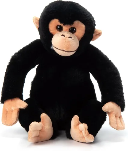 The Petting Zoo Peluche de chimpancé, regalos para niños, animales salvajes del zoológico Onez, juguete de peluche de chimpancé de 12 pulgadas