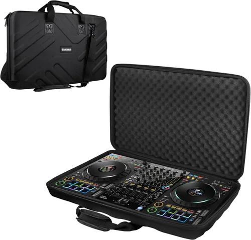 Vista 10 de Estuche Rígido Compatible con Controlador DJ Pioneer DDJ-SR/SR2/REV1/Denon MC4000/Numark NVII/Mixtrack Pro3/Hercules Inpulse 500/NV Platinum Bolsa
