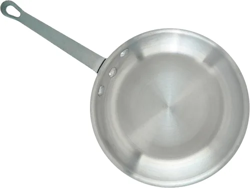 Vista 2 de Winco Sartén/sartén de aluminio de grado comercial, acabado satinado, 8 pulgadas