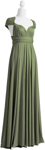 Vista 3 de 72styles - Vestido largo multiforma con bandeau, diseño ideal para dama de honor, talla extragrande convertible, se puede usar cruzado