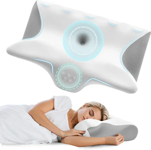 Vista 13 de Cervical Pillow for Neck and Shoulder, Cooling Contour Memory Foam Pillows Support Ergonomic Neck Pillow Adjustable Orthopedic Bed Pillow for Side