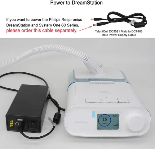 Vista 6 de Talentcell 12V Lithium ion Battery PB120B1, Rechargeable 38400mAh 142.08Wh Li-ion Battery Pack with Dual DC 12V and 5V USB Output for LED Light