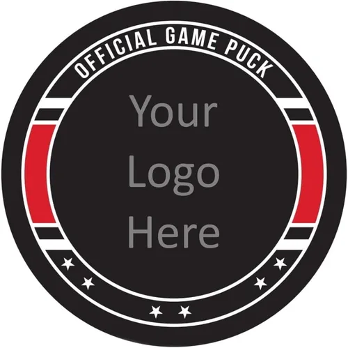 Vista 4 de Discos de hockey con logotipo de equipo personalizado