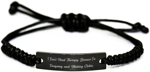 I Don't Need. Black Rope Bracelet, Designing and Making Clothes Present From Friends, Best Engraved Bracelet For Men Women, Hobby, Gifts, Hobbies,