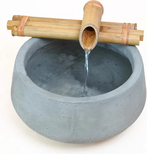 Vista 7 de Bamboo Accents Kit de fuente Zen – Tres brazos, bambú resistente a la división para bricolaje interior/exterior – para contenedores grandes