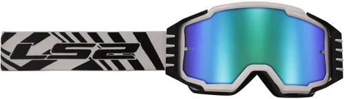 Vista 3 de Casco de moto LS2 Charger Pro con gafas OTG (negro con lente de iridio plateado)