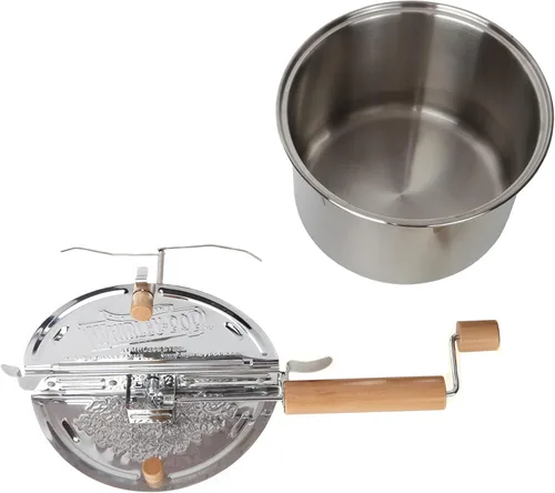 Vista 2 de Maíz para palomitas en estufa Wabash Valley Farms Whirley, Metal, Acero inoxidable