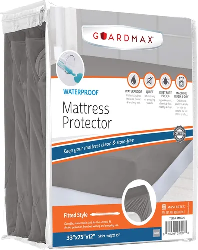 Vista 16 de Guardmax Protector de Colchón de Punto Jersey Tamaño Twin - Cubierta de Colchón Impermeable y Resistente a Ácaros del Polvo con Bolsillos