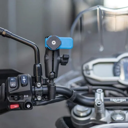 Vista 5 de Quad Lock Adaptador de Bola de 1" Soporte de Teléfono para Motocicleta para Fundas de iPhone, Galaxy, Pixel y Adaptador Universal