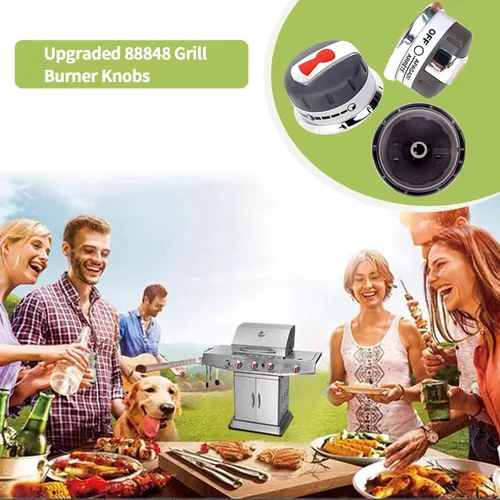 Vista 6 de Perillas de repuesto para quemador de parrilla de gas 88848 para piezas de parrilla Weber Genesis Serie 300 (2011-2016) Genesis E-310, E-320