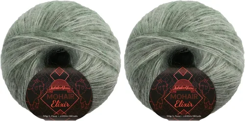 Vista 41 de JubileeYarn Mohair Elixir Yarn - 50g/Skein Baby Wool Blend - Cosmopolitan - 1 Skein
