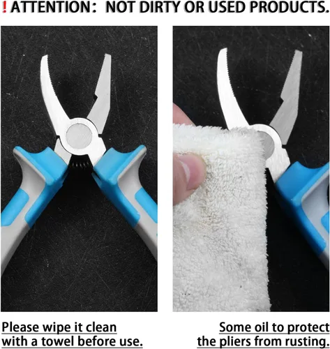 Vista 7 de SPEEDWOX Juego de 2 alicates para correr de vidrio y romper alicates Grozer, 2 piezas con 2 pares de puntas de goma, alicates profesionales