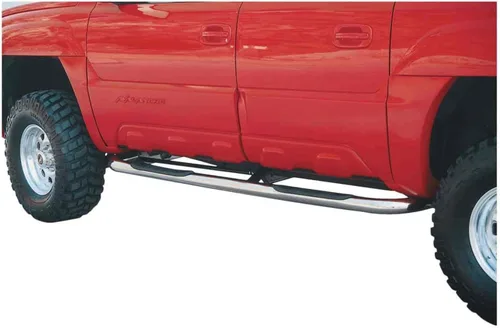 Vista 4 de ARIES 204004-2 barras Nerf redondas de acero inoxidable pulido de 3 pulgadas, sin taladro, Chevrolet Avalanche, Suburban, GMC Yukon XL