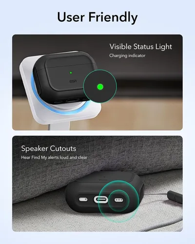 Vista 9 de ESR Funda para AirPods Pro 3, compatible con AirPods Pro de 3ª generación (2025), compatible con MagSafe, cubierta de protección completa contra