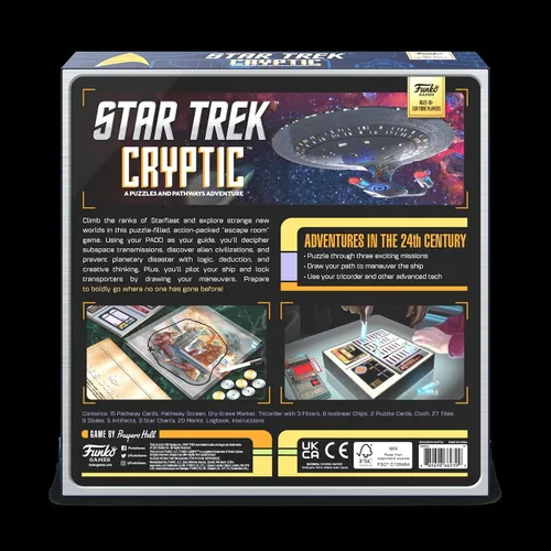 Vista 2 de Funko Star Trek Cryptic - Una aventura de rompecabezas y caminos para 1 o más jugadores a partir de 10 años