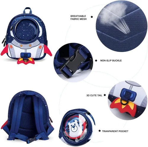 Vista 9 de yisibo Kids Backpack with Safety Leash,Anti-lost Children Toddler Backpack for Boys Girls Baby