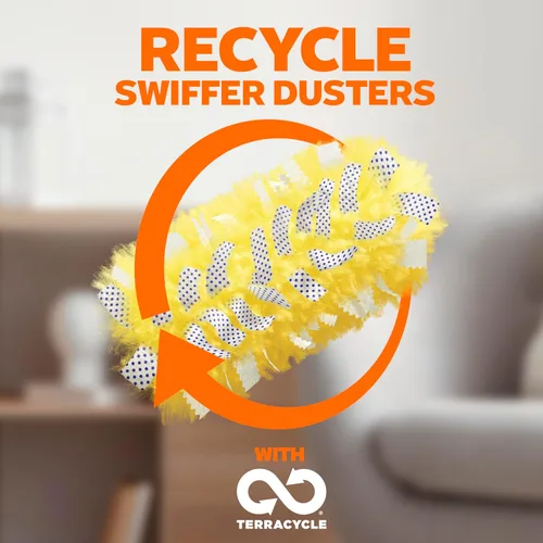 Vista 11 de Kit de plumero Swiffer con mango súper extensible de 6 pies, kit de iniciación resistente con 8 recambios