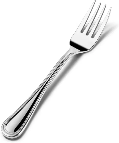 Vista 3 de Tenedor de cena de acero inoxidable 18/10, 8 pulgadas, juego de 12, resistente y apto para lavavajillas