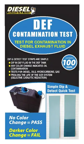 Vista 3 de B3C Fuel Solutions DEF 7-040-9 Tiras de prueba de contaminación de fluidos de escape diésel (paquete de 100)