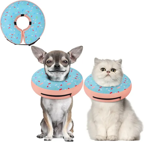 Vista 44 de Supet Collar de Cono Inflable para Perro Alternativa Después de la Cirugía, Collar de Cuello de Dona para Perro de Recuperación Collar E, Collar