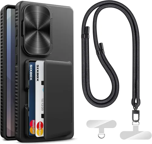 Vista 28 de Funda Cartera para Samsung Galaxy S25+ Plus, con Soporte Integrado y Portarjetas y Cubierta de Cámara, Funda Cartera Multifuncional con Atril