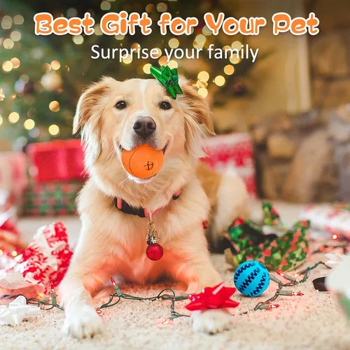 Vista 8 de HIPPIH Paquete de 2 rompecabezas para perros, juguetes interactivos para dispensar golosinas, juguetes duraderos para cachorros para dentición