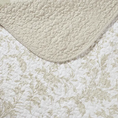 Vista 8 de Laura Ashley - Juego de edredón individual, ropa de cama de algodón suave con diseño reversible, peso mediano para uso durante todo el año, juego