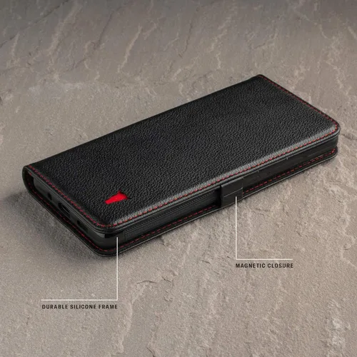 Vista 5 de TORRO Funda para teléfono celular compatible con Samsung Galaxy S20 FE y S20 FE 5G Funda de cuero de calidad auténtica con ranuras para tarjetas