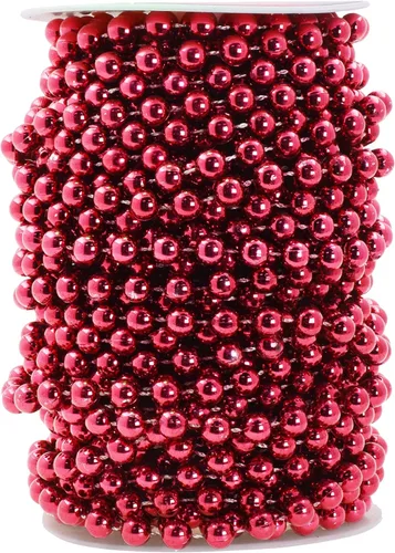 Vista 58 de Mandala Crafts Rollo de perlas negras de imitación de 0.157 in, guirnalda de perlas decorativas de 44 yardas para bodas, árbol de Navidad, arreglos