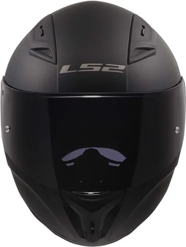 Vista 5 de LS2 Helmets Centric - Casco de motocicleta de cara completa (negro mate con escudo ahumado transparente y oscuro, talla XS)