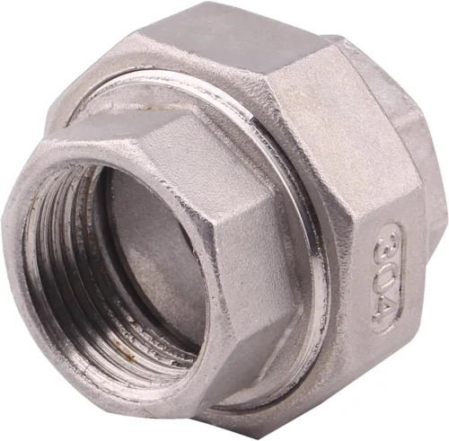 Vista 3 de Unión de accesorios de tubería fundida - 1" NPT hembra montaje acero inoxidable 304, clase 150