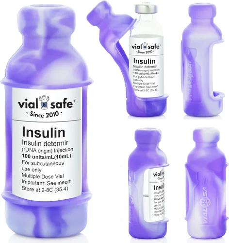 Vista 10 de VIAL SAFE™ Funda protectora de viales de insulina Protector seguro de botella de insulina y cubierta para viales de 0.3 fl oz Paquete de 2