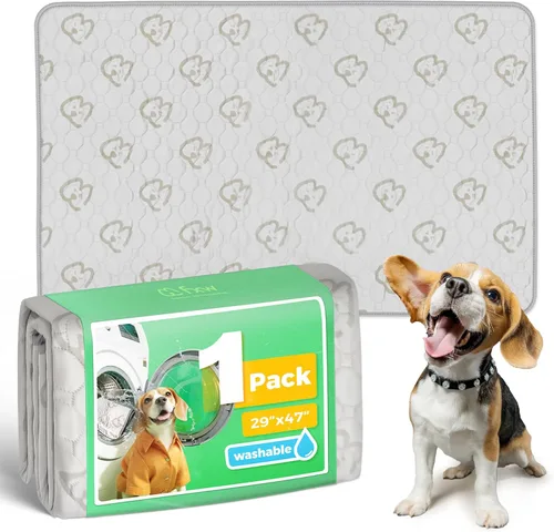 Vista 22 de FXW Almohadillas lavables para orina para perros, almohadillas para cachorros con súper absorbentes, diseñadas específicamente para jaulas de 24