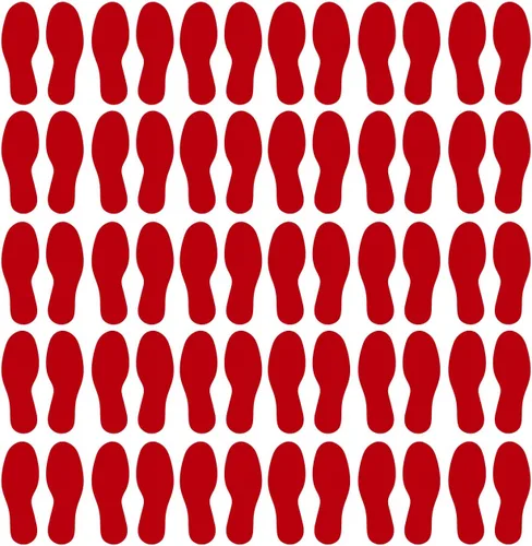 Vista 33 de LiteMark Calcomanías de vinilo para piso, calcomanías de línea para suelo de aula, oficinas, bailes, eventos, marcadores de puntos duraderos con Azul