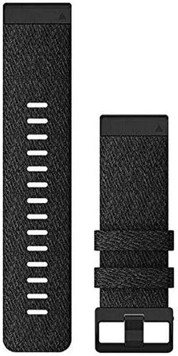 Correa de reloj Garmin Quickfit, pulsera de titanio gris carbono ventilado