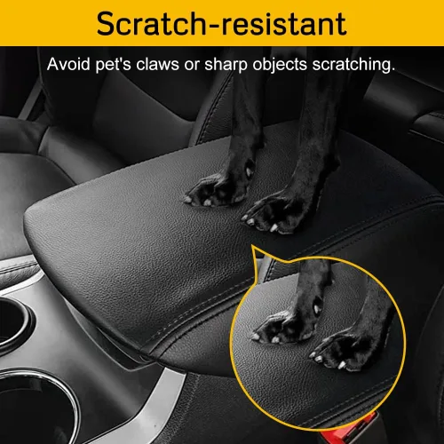 Vista 6 de A ABIGAIL Funda para Reposabrazos de Consola Central Compatible con Ford Explorer 2020 2021 2022 de Cuero PU Tapa de Caja de Reposabrazos Funda