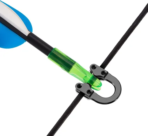 Vista 4 de 2 juegos de Sumind - Alicates de muelle en D para arco compuesto, anillo en D de metal con hebilla de liberación, bucles de agarre