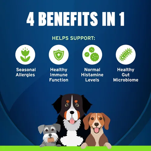 Vista 6 de Paquete de perros pequeños K9 Advantix II Suministro de 2 meses + Pet Protect Allergy* + Immune+ Seasoderm™ 60