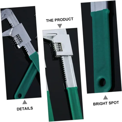 Vista 9 de Llave de ángulo recto en forma de F, alicates de acero para fontanería, alicates ajustables para apretar y aflojar accesorios, diseño de agarre