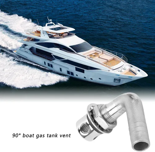 Vista 4 de Ventilación del tanque de gasolina para barco, ventilación del tanque de combustible, ventilación duradera del tanque de combustible de 316 y 90°
