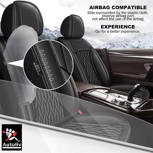 Vista 3 de AOMSAZTO Funda de asiento de automóvil personalizada para Honda Accord 2003-2017, protector de cojín de asiento de automóvil, impermeable, de piel